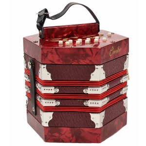 CONCERTINA MODELE CELLULOID ROUGE avec Housse