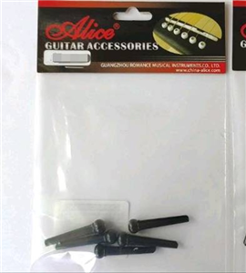 Picot Guitare par 6 couleur noir /Guitar String Pins per 6 Black color